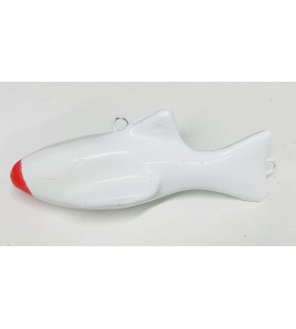 PB PESCE Fonderia Roma x Affondatore Con Aletta Inox KG 4,750 Plastificato Bianco 