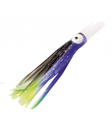 Kona Octopus Tube head testa Plastica cm 7,5 Colore BLACK VIOLET GREEN