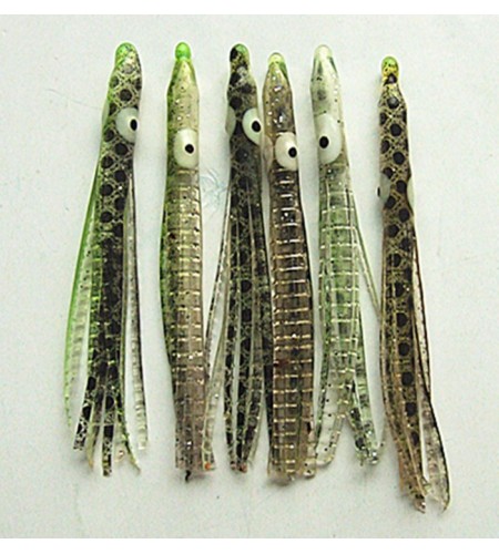 Polpetto Octopus Skirt Bait Squid 6 cm Colore Tiger