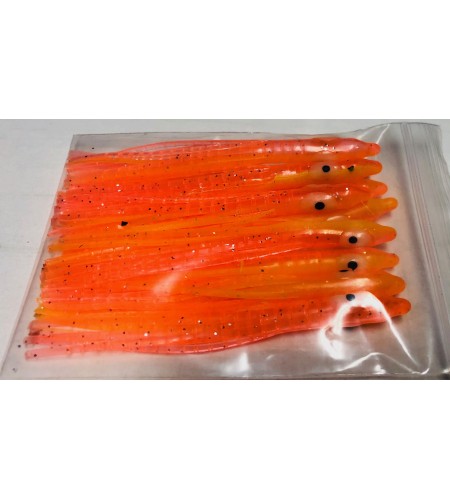 Polpetto Octopus Skirt Bait Squid 7 cm Colore Arancio