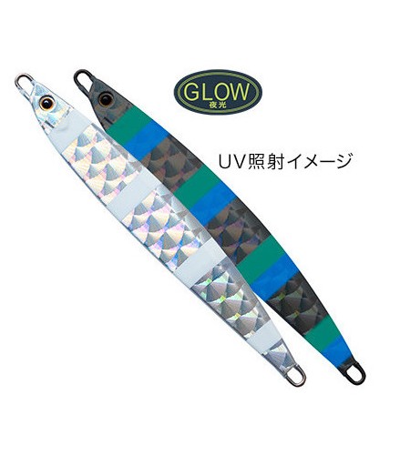 ARTIFICIALE PALMS HEXER SABER JIGGIN GR 100 COLORE KM-311 SILVER UV GLOW