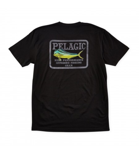 MAGLIA MANICA CORTA PELAGIC GEME FISH DORADO BLACK
