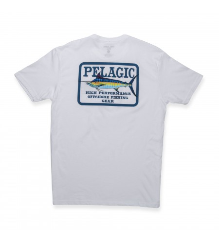 MAGLIA MANICA CORTA PELAGIC GAME FISH MARLIN PREM TEE BIANCA