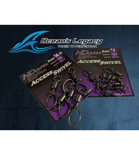 HDultra Access Swivel OCEAN'S LEGANCY MIS 3 LB 57 GIRELLA E MOSCHETTONE SGANCIO RAPIDO