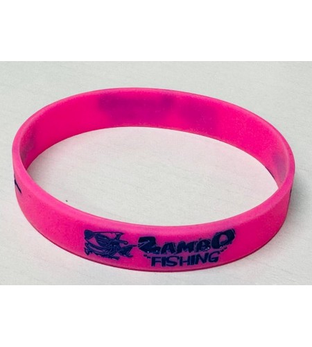 BRACCIALETTO ZAMBO FISHING IN SILICONE ANALLERGICO COLORE FUXIA