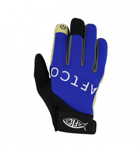 GUANTI UOMO AFTCO RELEASE GLOVE FISHING KEVLAR BLUE