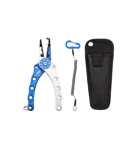 PINZA ALLUMINIO E ACCIAIO COLORE BLACK APRI SPLIT RING