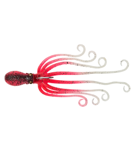 ARTIFICIALE SILICONE 3D OCTOPUS SAVAGE COLORE UV PINK GLOW CM 16 GR 120