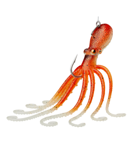 ARTIFICIALE SILICONE 3D OCTOPUS SAVAGE COLORE UV PINK GLOW CM 22 GR 300