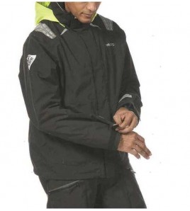 GIACCA CERATA MUSTO BR1 CHANNEL COLORE NERO