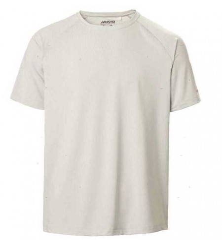 T-SHIRT MUSTO EVOLUTION SUNBLOCK 2.0 COLORE PLATINO SILVER