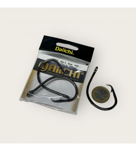 AMO DAIICHI 10/0 MODLELO D72Z offset 3 PEZZI A CONFEZIONE