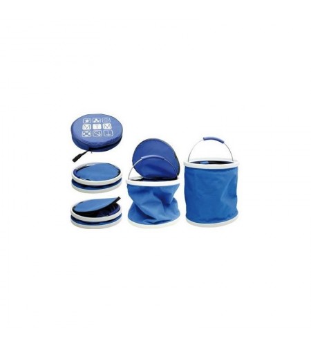 SECCHIO PIEGHEVOLE POP-UP con Coperchio Blue