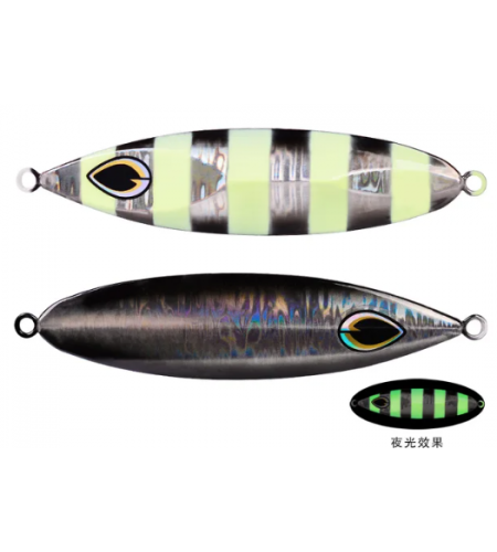 ARTIFICIALE SLOW JIGGING ZFA Dante GR 120 Silver Black Glow