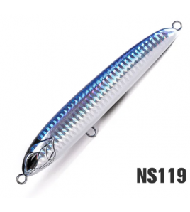 Stickbait ZFA NOSY MYTSIO Affondante CM 13 GR 81 Colore Silver Blue