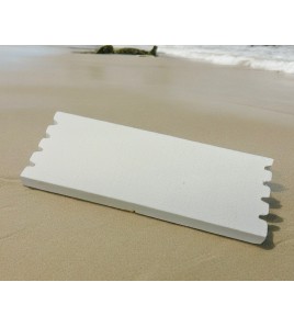 SUGHERO AVVOLGI LENZA RETTANGOLARE COLORE BIANCO 15 X 5,5 X 1,2 CM