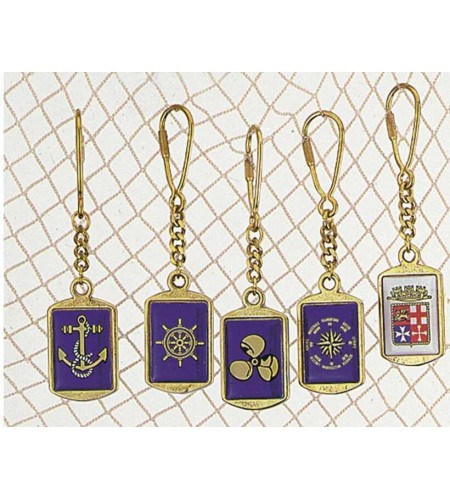 PORTACHIAVI TARGA BLUE ANCORA