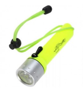 TORCIA LED DIVING GIALLA IMPERMEABILE FINO 20 MT