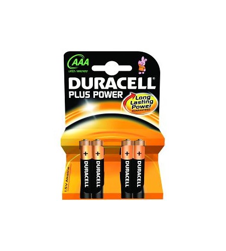 CONFEZIONE DA 4 BATTERIE DURACELL AAA 