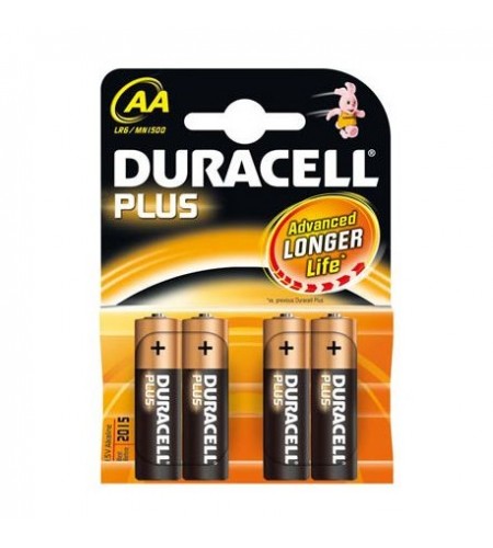 CONFEZIONE DA 4 BATTERIE DURACELL AA