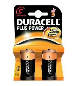 CONFEZIONE DA 2 BATTERIE DURACELL C