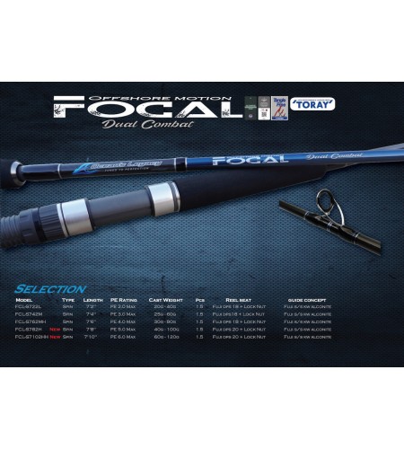 CANNA Popping Stick Bait FOCAL P 7,6 PE 4 Max cast 30-80 Gr Ocean's Legacy
