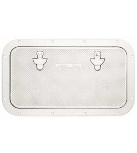 SPORTELLO CALPESTABILE IN ALLUMINIO AT/LONG BIANCO MM 600 X 537