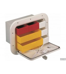 PORTELLO + BOX CASSETTIERA BIANCO MM 375 X 275