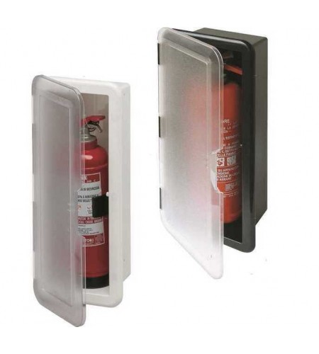 NICCHIA PORTA ESTINTORE SPORTELLO NERO MM 180 X 430 P 110