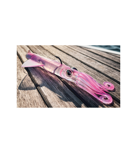 CALAMARO XIPI EVO 130 GR JLC SILICONE REALE COLORE ROSA TUV TRASPARENTE UV