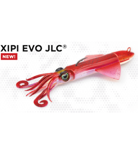 CALAMARO XIPI EVO 130 GR JLC SILICONE REALE COLORE ROSSO RG GLOW
