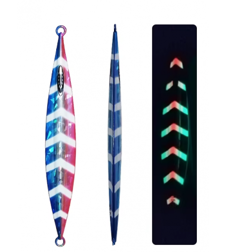 ARTIFICIALE SLOW JIGGING ZFA ZAZU-SU GR 250 RAIMBOW ZEBRA GLOW