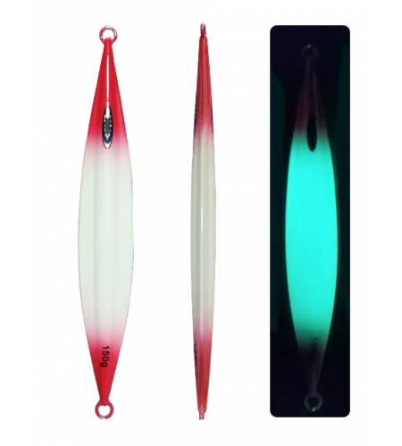 ARTIFICIALE SLOW JIGGING ZFA ZAZU-SU GR 200 BIANCO RED GLOW