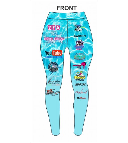 LEGGINGS DONNA Tropic GT GIANT BLUE OLA TEAM 2025 TESSUTO UV PROTECTOR UP 50+
