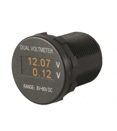VOLTMETRO DUAL OLED SOCKET