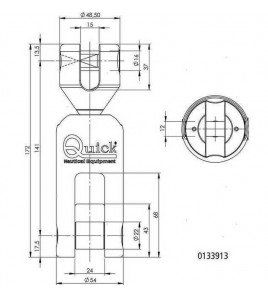 GIUNTO ANCORA GIREVOLE OLYMPIC X catena 6/8 Kg 12