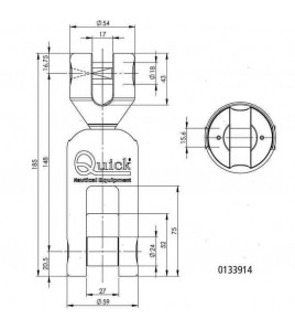GIUNTO ANCORA GIREVOLE OLYMPIC X catena 6/8 Kg 12
