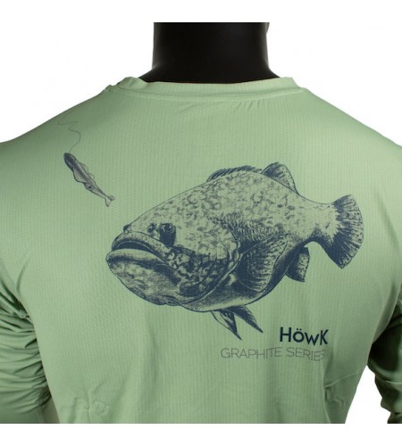MAGLIA UPF 50+ HÖWK GROUPER SHIRT GRAPHITE SERIES