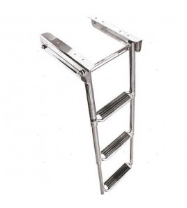 SCALETTE TELESCOPICHE SOTTO PLANCIA IN CAGE WIDE 4 Gradini