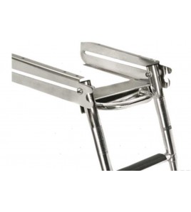 SCALETTE TELESCOPICHE SOTTO PLANCIA IN CAGE CON MANIGLIA 3 Gradini