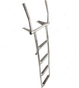 SCALETTE TELESCOPICHE FOLD CON PASSAMANO ABBATTIBILE 4 Gradini