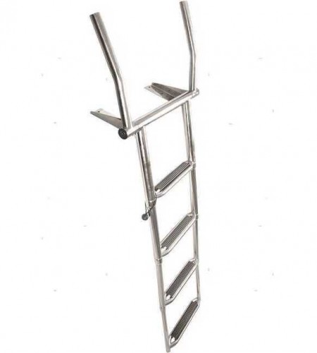 SCALETTE TELESCOPICHE FOLD CON PASSAMANO ABBATTIBILE 4 Gradini