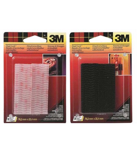 STRISCIE RICHIUDIBILI 3M DUAL LOCK BLISTER NERO