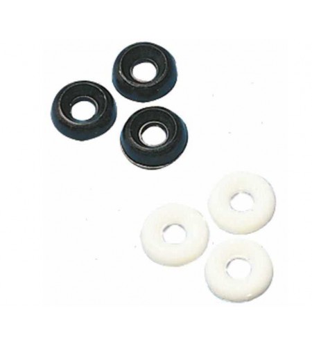 SOTTOVITI IN PLASTICA Foro mm 5,5 Colore Nero