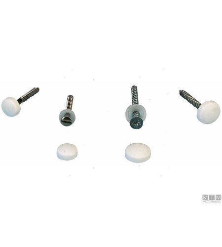 SOTTOVITI IN PLASTICA CON COPRITESTA foro 3,5-4,2