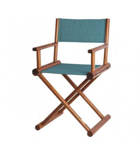 POLTRONCINE PIEGHEVOLI REGISTA TEAK MB TURCHESE