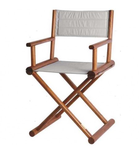 POLTRONCINE PIEGHEVOLI REGISTA TEAK MB GRIGIO