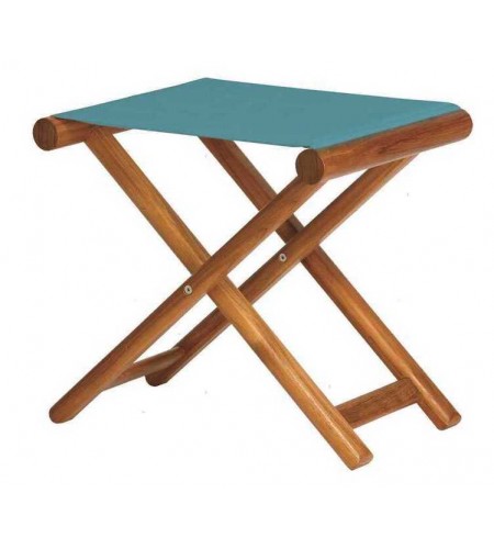 SGABELLI PIEGHEVOLI TEAK MB TURCHESE