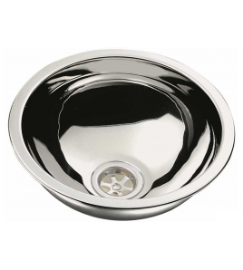 LAVELLO SFERICO INOX LUCIDO Incasso 360 mm Esterno 390 mm H 150 mm