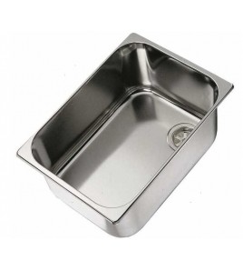 LAVELLO RETTANGOLARE INOX 150 Incasso 300x150 mm Esterno 320x170 mm H 150 mm